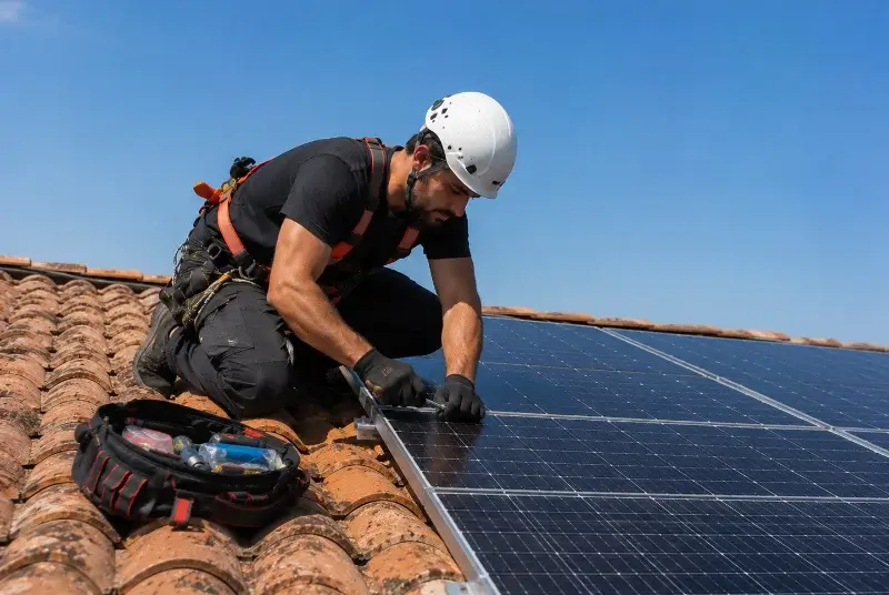 Maintenance et monitoring de panneaux solaires à Romagné