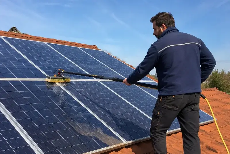 Nettoyage et entretien de panneaux solaires à Romagné